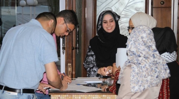 جانب من حفل اطلاق الخطة الاستراتيجية لجمعية عايشة لحماية المرأة والطفل