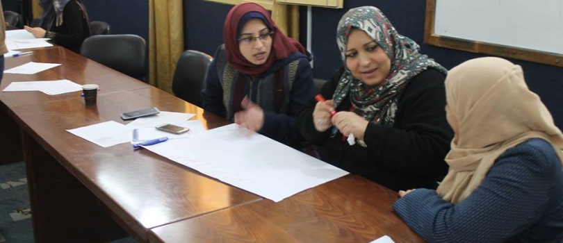 تدريب الاخلاء و الطوارئ و مواجهة الازمات واليات التدخل والمناصرة والذي استهدف طاقم جمعية عايشة