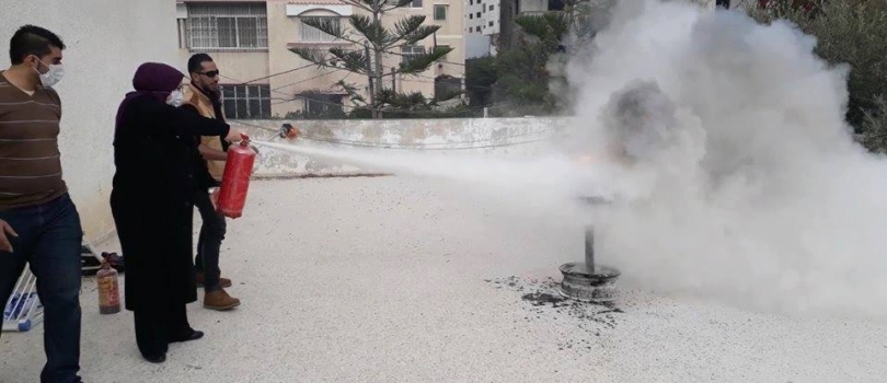 تنفيذ تدريب الإخلاء والطوارئ ومواجهة الأزمات وآليات التدخل والمناصرة 