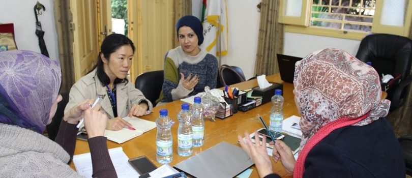 زيارة وفد من هيئة الامم المتحدة الإنمائي UNDP لمقر جمعية عايشة