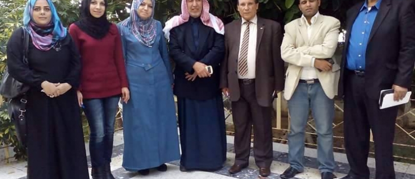وفد من مركز رؤية للابحاث والدراسات يزور جمعية عايشه لحماية المرأة والطفل